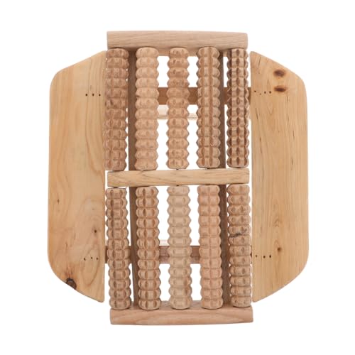 MOTHNUR Ergonomischer Massagestuhl aus Langlebigem Holz Rutschfester Fußhocker für Badezimmer Sauna und Dampfbad Bequemer Duschhocker mit Höhe Pflegeleicht und Stabil von MOTHNUR