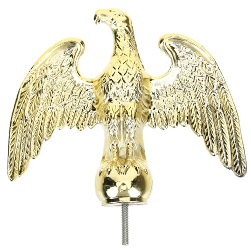 MOTHNUR Fahnenmast Adlerkopf Endstück Robust Wetterfest Garten Dekoration Langlebiges Flaggenmast Topper Ornament Leicht Klassisch Eagle Design Ersatz Zubehör von MOTHNUR