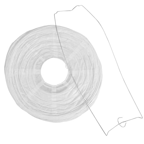 MOTHNUR Faltbare Papierlaterne Lampenschirm Weiß Hängender Lampion für Party Wohnraum Dekoration Romantische Atmosphäre Wohnaccessoire von MOTHNUR