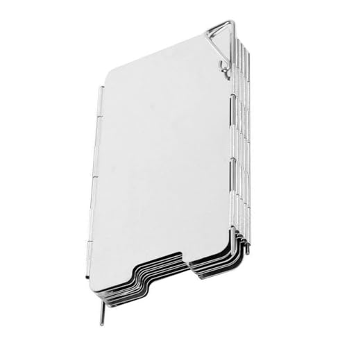 MOTHNUR Faltbarer Camping Windschutz für Gasherd aus Langlebigem Aluminiumlegierung Leichter Outdoor Windschutz mit Stecksystem Kompakt und Tragbar für Bbq und Campingkocher von MOTHNUR