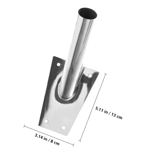 MOTHNUR Flaggenhalterung Aluminiumlegierung Wandhalterung Fahnenmast Halter Metall Verstellbar für Terrasse Balkon Einfache Befestigung Langlebig von MOTHNUR