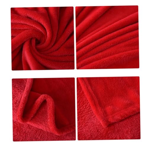 MOTHNUR Flanell Fleece Decke Rot Extra Dicke Warme Bettdecke Leichte Ganzjahresdecke Vielseitige Sofadecke für Winter Camping und Zuhause MOTHNUR Flanell Fleece Decke Rot Extra Dicke Warme Bettdecke Leichte Ganzjahresdecke Vielseitige Sofadecke für Winter Camping und Zuhause von MOTHNUR