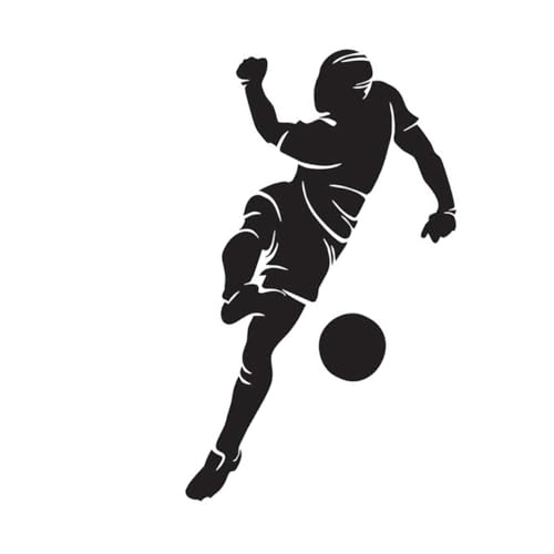 MOTHNUR Fußball Wandtattoo Muster Selbstklebend Langlebig Ablösbar für Glatte Wände Fenster Kinderzimmer Sportzimmer Dekoration Fußballfans Geschenk Jungen von MOTHNUR