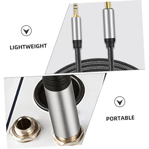 MOTHNUR Gitarren Audio Kabel Trs zu Vergoldete Stecker Mono Klinkenkabel für Mixer und Musikanlagen Robustes Instrumentenkabel für Flexible Audioverbindung von MOTHNUR