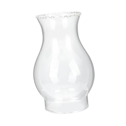 MOTHNUR Glas Öllampe Schirm Ersatz Lampenschirm Kerosinlampe Schornstein Transparent Hitzebeständig Installieren Für Outdoor Camping und Innenbereich von MOTHNUR