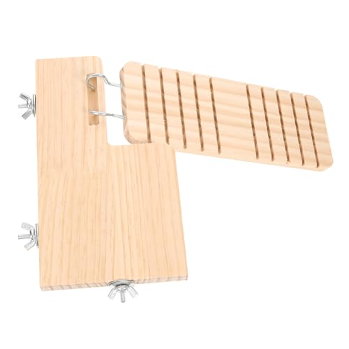 MOTHNUR Hamster Holzplattform mit Wasserdichter Leiter Kletterspielzeug für Käfig Hängende Plattform für Kleine Nagetiere Natürlicher Kauspaß und Trainingsspielzeug Zufälliger Stil MOTHNUR Hamster Holzplattform mit Wasserdichter Leiter Kletterspielzeug für Käfig Hängende Plattform für Kleine Nagetiere Natürlicher Kauspaß und Trainingsspielzeug Zufälliger Stil von MOTHNUR