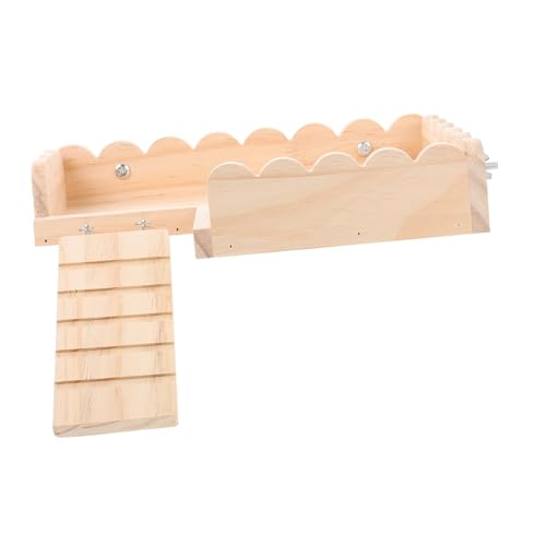 MOTHNUR Hamster Plattform Holz mit Leiter Kletterspielzeug für Kleintiere Stabile Käfigeinrichtung Langlebiges Holzspielzeug für Hamster Meerschweinchen und Rennmäuse MOTHNUR Hamster Plattform Holz mit Leiter Kletterspielzeug für Kleintiere Stabile Käfigeinrichtung Langlebiges Holzspielzeug für Hamster Meerschweinchen und Rennmäuse von MOTHNUR