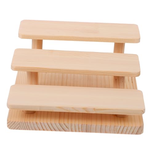 MOTHNUR Holz Brillenständer mit Stabilem Sockel Stufiges Brillen Display Regal Vielseitiger Sonnenbrillenhalter für Zuhause Büro Ladenauslage Geeignet für Mehrere Brillen und Schmuck von MOTHNUR