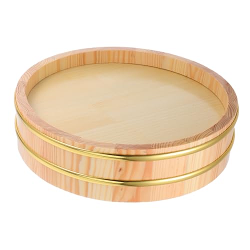 MOTHNUR Holz Sushi Reismischwanne Hangiri Oke Große Kapazität Robuste Holzschüssel Für Sushi Reis Zubereitung Und Küchenorganisation von MOTHNUR