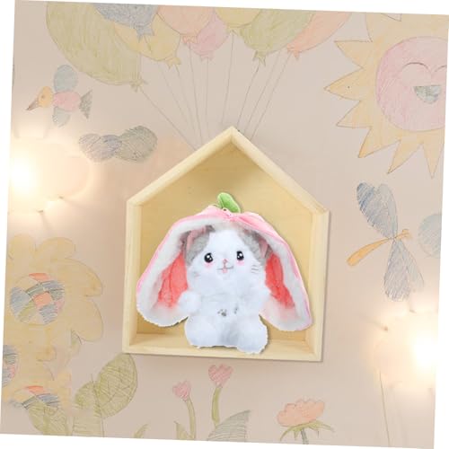 MOTHNUR Holz Wandregal Hausform Fünfeckiges Hängeregal aus Robustem Massivholz Schwebendes Wandregal für Wohnzimmer Schlafzimmer Küche Platzsparend Dekorativ Vielseitig Einsetzbar von MOTHNUR