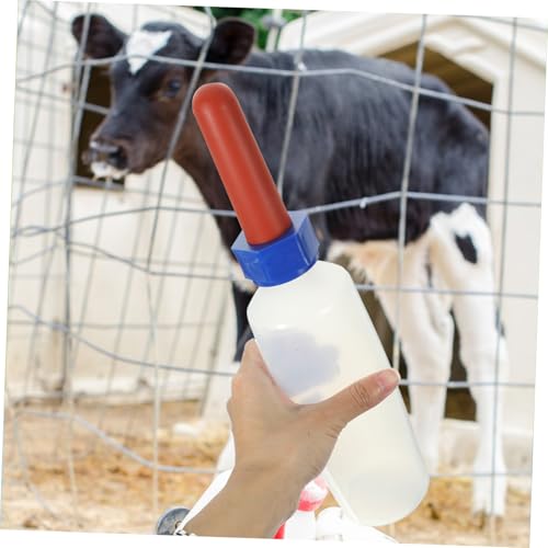 MOTHNUR Kälber Fütterungsflasche mit dickem flexiblem Sauger Weite Öffnung Speziell für Kälber Schafe und Rinder Einfache Milchbefüllung Großer Fassungsvermögen Langlebig und von MOTHNUR
