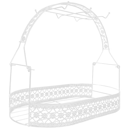 MOTHNUR Kaffeetassen Organizer aus Eisen mit Ablagetablett Stilvoller Stabiler Becherhalter für Küchentheke und Schrank Platzsparend Weißer Korb für Haushaltsaufbewahrung MOTHNUR Kaffeetassen Organizer aus Eisen mit Ablagetablett Stilvoller Stabiler Becherhalter für Küchentheke und Schrank Platzsparend Weißer Korb für Haushaltsaufbewahrung von MOTHNUR