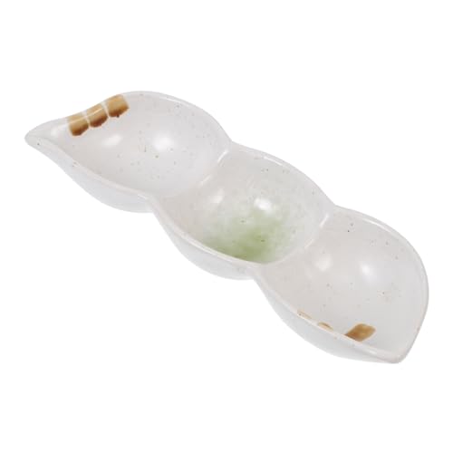 MOTHNUR Keramik Dip Schale Fach Snackschale Retro Stil Dipschalen für Tischdekoration und Servieren von Soßen für Familie und Restaurantgebrauch von MOTHNUR