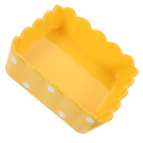 MOTHNUR Keramik futternapf für Kleine Haustiere rutschfest und Kippsicher Futterschale für Hamster Chinchilla Kaninchen Robustes Material Geeignet für Futter und Wasser Zufällige Farbe von MOTHNUR