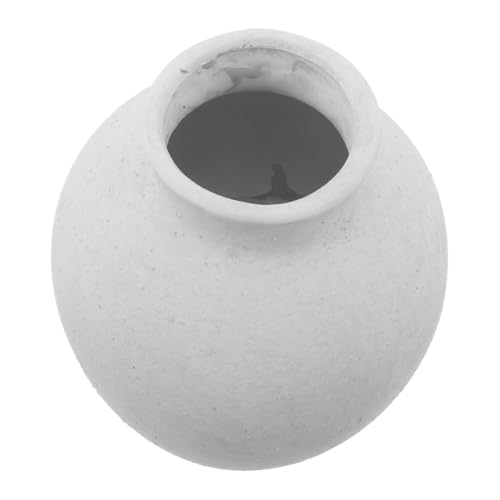 MOTHNUR Keramikvase Rustikal Vintage-Keramik-dekorationsvase Blumenarrangementhalter Für Wohnzimmer Schlafzimmer Büro Bücherregal Kaminsims Eingangsbereich von MOTHNUR