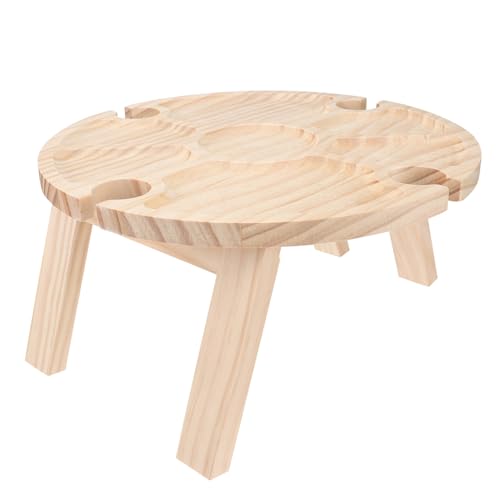 MOTHNUR Klappbarer Faltbarer Weintisch für Outdoor Picknick Camping Tragbarer Faltbarer Gartentisch für Weinfeste Strand und Familienfeiern MOTHNUR Klappbarer Faltbarer Weintisch für Outdoor Picknick Camping Tragbarer Faltbarer Gartentisch für Weinfeste Strand und Familienfeiern von MOTHNUR
