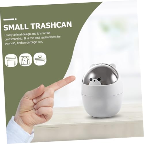 MOTHNUR Kleiner Desktop mülleimer mit Abnehmbarem Behälter Kunststoff Tischabfalleimer mit Deckel Platzsparend Niedliches Cartoon design für Büro Schlafzimmer Küche und Wohnzimmer MOTHNUR Kleiner Desktop mülleimer mit Abnehmbarem Behälter Kunststoff Tischabfalleimer mit Deckel Platzsparend Niedliches Cartoon design für Büro Schlafzimmer Küche und Wohnzimmer von MOTHNUR