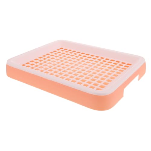 MOTHNUR Kleintier Toilette mit Erhöhtem Zaun rutschfeste Kunststoffgitterbox Auslaufsichere Hasen und Meerschweinchen Toilette Leicht zu Reinigen Geeignet für Kleine Kaninchen und von MOTHNUR
