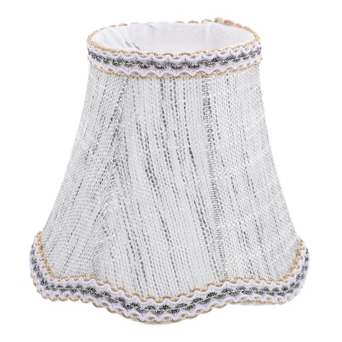 MOTHNUR Klemmbarer Stoff lampenschirm für Tisch Steh Nachttischlampen Kompakt Einfach zu Montieren für Wohn Esszimmer Dekorativ für Kristall kronleuchter von MOTHNUR