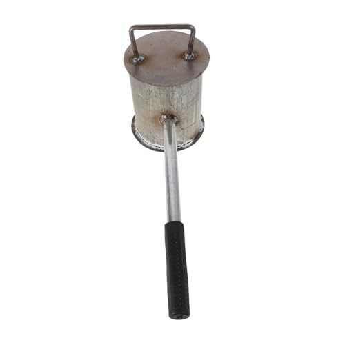 MOTHNUR Kohlenstofffässer Feuerlöscher Pot Stahllöschung Urne BBQ Fire Tool Feuerstelle Sicherheitstopf Feuerlöschtopf Stahllöschtopf Brandschutzausrüstung Feuerlöschurne Schwarz von MOTHNUR