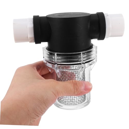 MOTHNUR Kompakter Garten Wasserfilter mit Mesh PVC Rohr Tragbarer Vorfilter für Bewässerungspumpen Installieren und Reinigen für Partikelentfernung und Nachhaltige Nutzung von MOTHNUR