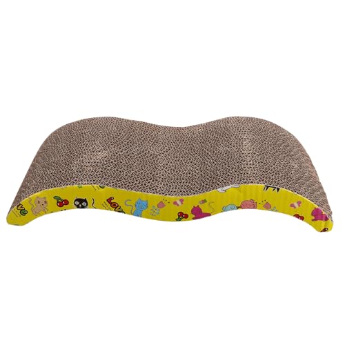 MOTHNUR Kratzbrett Katze Form Wellpappe Robust Krallenpflege Katzenkratzbrett Katzen für Kätzchen und Haustiere zur Krallenpflege und Stressabbau von MOTHNUR