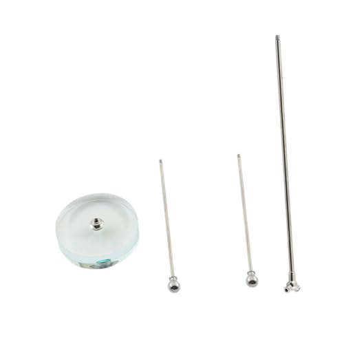 MOTHNUR Kristallklarer Robuster Flaggenhalter aus mit Dekorativem Sockel Stabiler Fahnenmastständer für Schreibtisch und Büro Einfach zu Montieren für Desktop Flaggen und Veranstaltungen von MOTHNUR