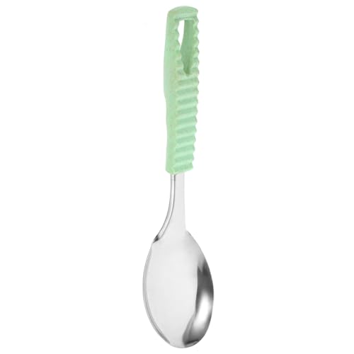 MOTHNUR Küchenutensil Langer Reislöffel mit Ergonomischem Vakuumgriff Hitzebeständig Rostfrei Küchenzubehör für Haushalt und Gastronomie Zufällige Farbe Zufällige Farbe von MOTHNUR