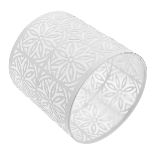 MOTHNUR Lampenschirm aus Weißem Eisen mit Filigranem Hohldesign Dekorativer Lampenschirm für Schlafzimmer Vielseitig als Tisch Wandleuchte Geeignet Eleganter Eisenlampenschirm für MOTHNUR Lampenschirm aus Weißem Eisen mit Filigranem Hohldesign Dekorativer Lampenschirm für Schlafzimmer Vielseitig als Tisch Wandleuchte Geeignet Eleganter Eisenlampenschirm für von MOTHNUR