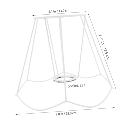 MOTHNUR Lampenschirmhalter aus Stabilem Eisen Draht Lampenschirm rahmen Fassung DIY Lampenschirm Ring Fitter Dekorativer Lampenschirmhalter für Deckenleuchte Robust und Elegant von MOTHNUR