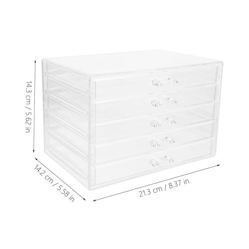 MOTHNUR Makeup Organizer mit Transparenter Desktop Schmuck Lippenstift Aufbewahrungsbox Stilvoller Kosmetik Organizer für Schminktisch und Schreibtisch von MOTHNUR