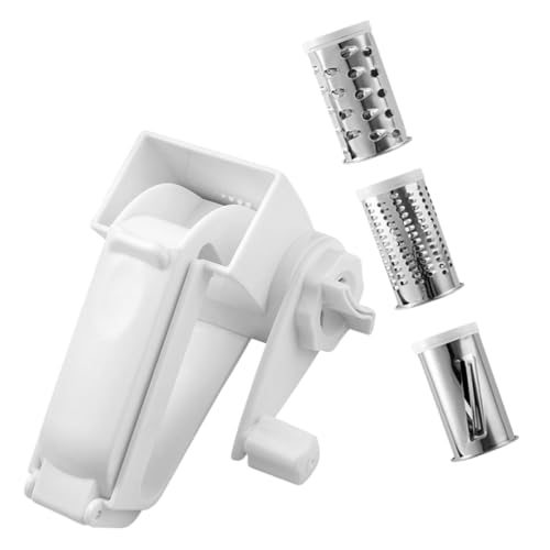 MOTHNUR Manuelle Käsereibe aus Rostfreiem Edelstahl Verschleißfest mit Kurbel Kompakt und Langlebig zum Reiben von Hartkäse Schokolade und Nüssen Küchenhelfer für Restaurant und Zuhause von MOTHNUR