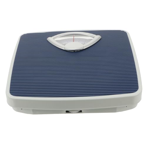 MOTHNUR Mechanische Körperwaage mit Rutschfester Pu matte Großes Ablesbares Display Robuste Analoge Personenwaage für Badezimmer und Zuhause Tragbar und Langlebig Schnelle Gewichtsmessung von MOTHNUR