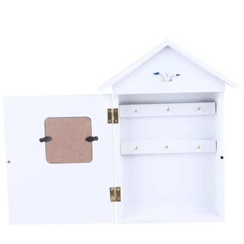 MOTHNUR Mediterraner Schlüsselhalter Wandmontage Holz Schlüsselbox Hausform mit Vögeln Wanddekoration Organizer für Küche Flur Eingang zur Ordentlichen Aufbewahrung MOTHNUR Mediterraner Schlüsselhalter Wandmontage Holz Schlüsselbox Hausform mit Vögeln Wanddekoration Organizer für Küche Flur Eingang zur Ordentlichen Aufbewahrung von MOTHNUR