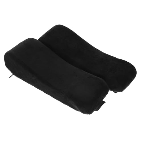 MOTHNUR Memory Foam Armlehnenkissen für Bürostuhl Ergonomische Ellbogenpolster aus Memoryschaum Komfortable Armlehnenauflagen für Gaming Rollstuhlfahrer Schwarz Weiche Stützkissen für von MOTHNUR