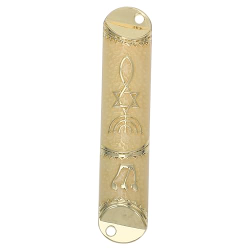 MOTHNUR Metal Mezuzah mit Schriftrolle Goldfarben Runde Kanten Glatte Oberfläche Dekorative Jüdische Türtafel Sicher und Religiös als Hanukkah Teilig für Hauseingang und Türen MOTHNUR Metal Mezuzah mit Schriftrolle Goldfarben Runde Kanten Glatte Oberfläche Dekorative Jüdische Türtafel Sicher und Religiös als Hanukkah Teilig für Hauseingang und Türen von MOTHNUR