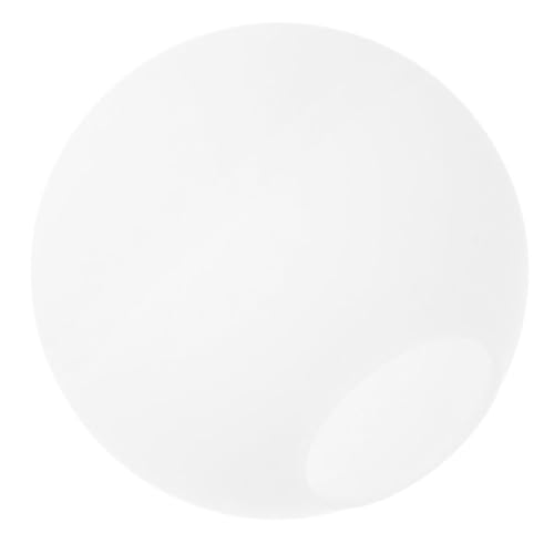 MOTHNUR Milchweißer Mattierter Runder Glas lampenschirm Kugel Ersatz für Wohnzimmer Pendelleuchte Deckenleuchte Vielseitig Einsetzbar Modernes Design Einfache Montage Langlebiges Material von MOTHNUR