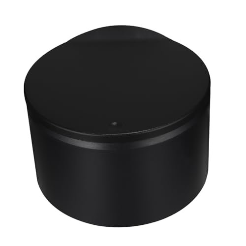 MOTHNUR Mini Desktop Abfalleimer Pressdeckel Tischabfallbehälter Kunststoff Kompakt für Büro Arbeitsplatte Papierkorb Kosmetikeimer Schwarz von MOTHNUR
