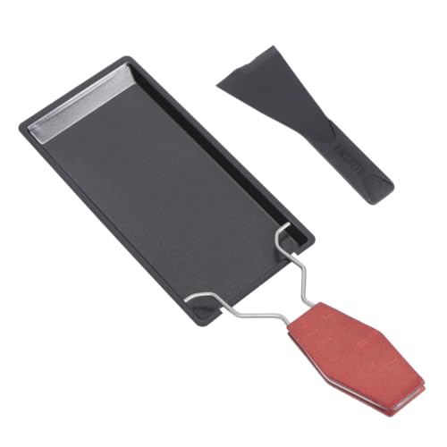 MOTHNUR Mini Käsegrill Set mit Antihaft Backblech Holzgriff Hitzebeständig Tragbar für Camping und Outdoor Inklusive Kleiner Spatel und Schwarzem Ofenrost für Käsefondue und Picknick MOTHNUR Mini Käsegrill Set mit Antihaft Backblech Holzgriff Hitzebeständig Tragbar für Camping und Outdoor Inklusive Kleiner Spatel und Schwarzem Ofenrost für Käsefondue und Picknick von MOTHNUR