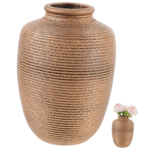 MOTHNUR Moderner Keramischer Blumentopf Handgefertigt mit Strukturierter Oberfläche Stabiler Pflanzer für Blumen und Kräuter Kompakter Pflanzkübel für Büro und Wohnräume Stilvolle von MOTHNUR