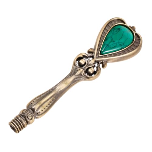 MOTHNUR Multifunktionaler Wachssiegel Stempel Griff Metall Resin Retro Design Ergonomisch Geeignet für Siegelköpfe Basteln Büro Geschenkidee von MOTHNUR