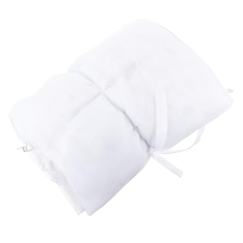 MOTHNUR Outdoor Sonnenschirm Moskitonetz mit Reißverschluss Weißes Gartennetz Uv-Schutz Praktischer Insektenschutz für Terrasse und Balkon von MOTHNUR