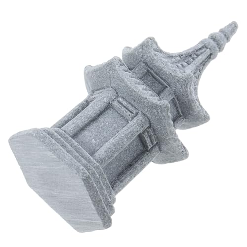 MOTHNUR Pagodenfigur Klein Sechseckiger Garten Pavillon Deko Miniatur Zen Garten Accessoire Robustes Outdoor Indoor Ornament von MOTHNUR