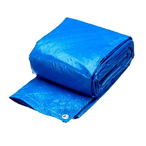 MOTHNUR Pe Poolmatte rutschfeste wasserdichte Bodenunterlage für Aufstell und Inflatable Pools Blau Langlebig Praktisch Schützt vor Regen und Schmutz von MOTHNUR