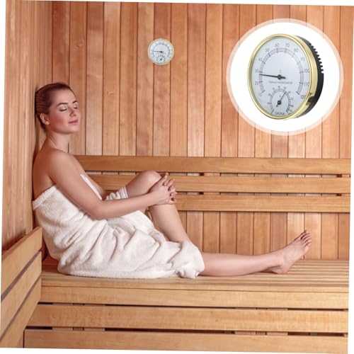 MOTHNUR Praktisches Sauna-hygrothermograph Thermometer Hygrometer mit Klarem Display Hitzebeständig Langlebig Saunazubehör für Präzise Temperatur Feuchtigkeitsmessung MOTHNUR Praktisches Sauna-hygrothermograph Thermometer Hygrometer mit Klarem Display Hitzebeständig Langlebig Saunazubehör für Präzise Temperatur Feuchtigkeitsmessung von MOTHNUR