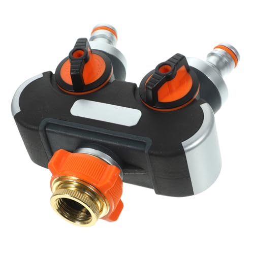 MOTHNUR Robuster Gartenschlauch Verteiler Metallgriff Langlebiger Wasserhahn Adapter für Haushalts und Bewässerungseinsatz für Garten Balkon Pool und Autowäsche von MOTHNUR