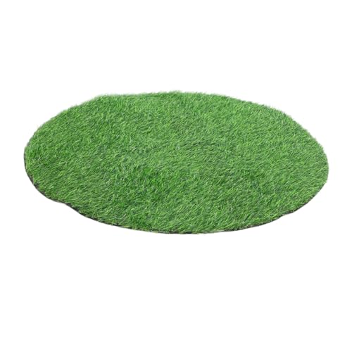 MOTHNUR Runder Kunstrasen Tischdeko Künstliches Grasmatte Outdoor Dekoration Wetterfest Vielseitig für Garten Terrasse Restaurant Picknick von MOTHNUR