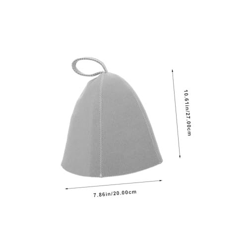 MOTHNUR Saunahut aus Dickem Schnell Trocknendem Wollfilz Atmungsaktiv und Wiederverwendbar Leichter Unisex badekappen ersatz für Sauna und Dampfbad Passend für Erwachsene von MOTHNUR