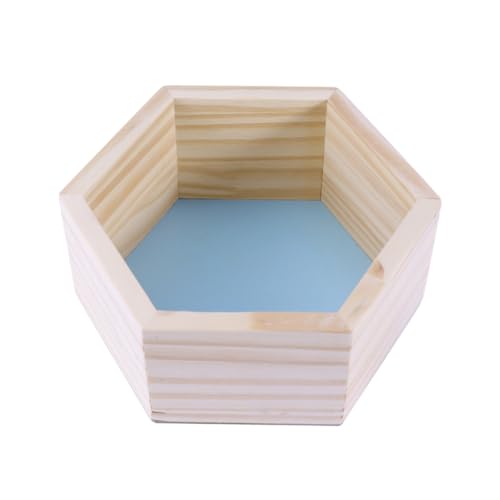 MOTHNUR Sechseckiges Lagerregal montiert Wabenregal klein Gestell Hexagon regalhalterung Sechseckel Wanddekoration Kinderlager Kleiderständer für Wandregal aus Holz Hölzern Blau MOTHNUR Sechseckiges Lagerregal montiert Wabenregal klein Gestell Hexagon regalhalterung Sechseckel Wanddekoration Kinderlager Kleiderständer für Wandregal aus Holz Hölzern Blau von MOTHNUR