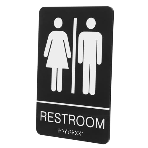 MOTHNUR Selbstklebendes Unisex Toilettenschild aus Acryl Stark Leicht zu Reinigen Professionelles Wc Türschild für Büro Geschäft Badezimmer Einfache Montage Vielseitig Einsetzbar MOTHNUR Selbstklebendes Unisex Toilettenschild aus Acryl Stark Leicht zu Reinigen Professionelles Wc Türschild für Büro Geschäft Badezimmer Einfache Montage Vielseitig Einsetzbar von MOTHNUR